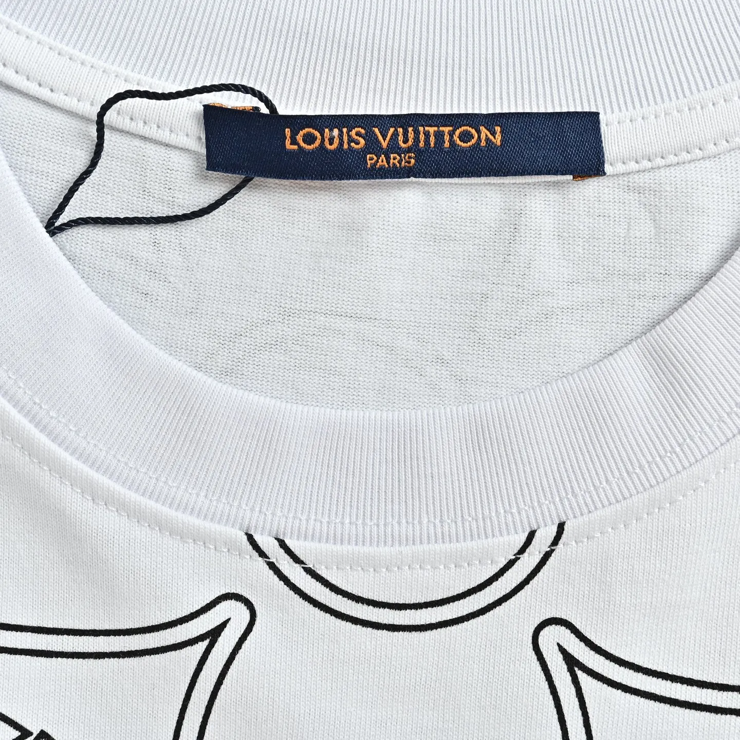 Louis Vuitton/Louis Vuitton presbyopic line pattern printed short sleeves